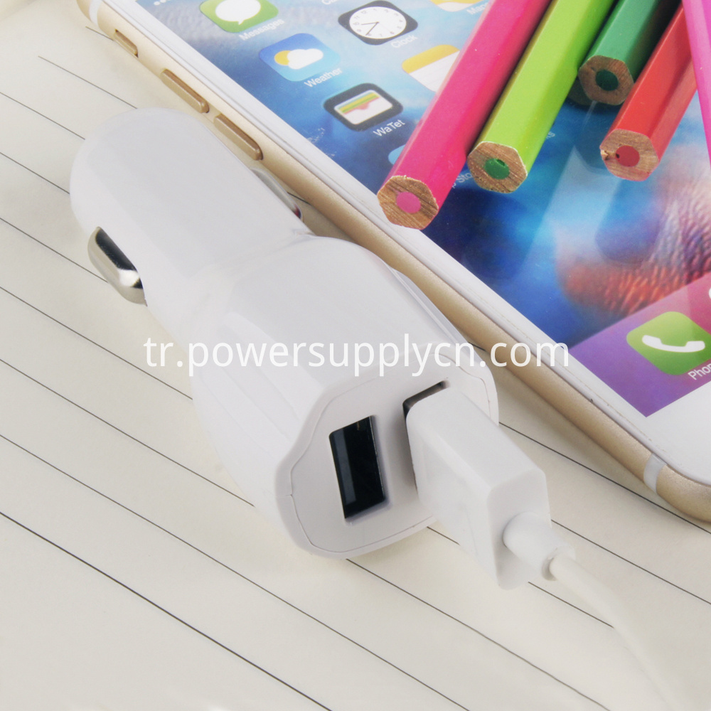Çift bağlantı noktası usb araç şarj cihazı dual port usb car charger